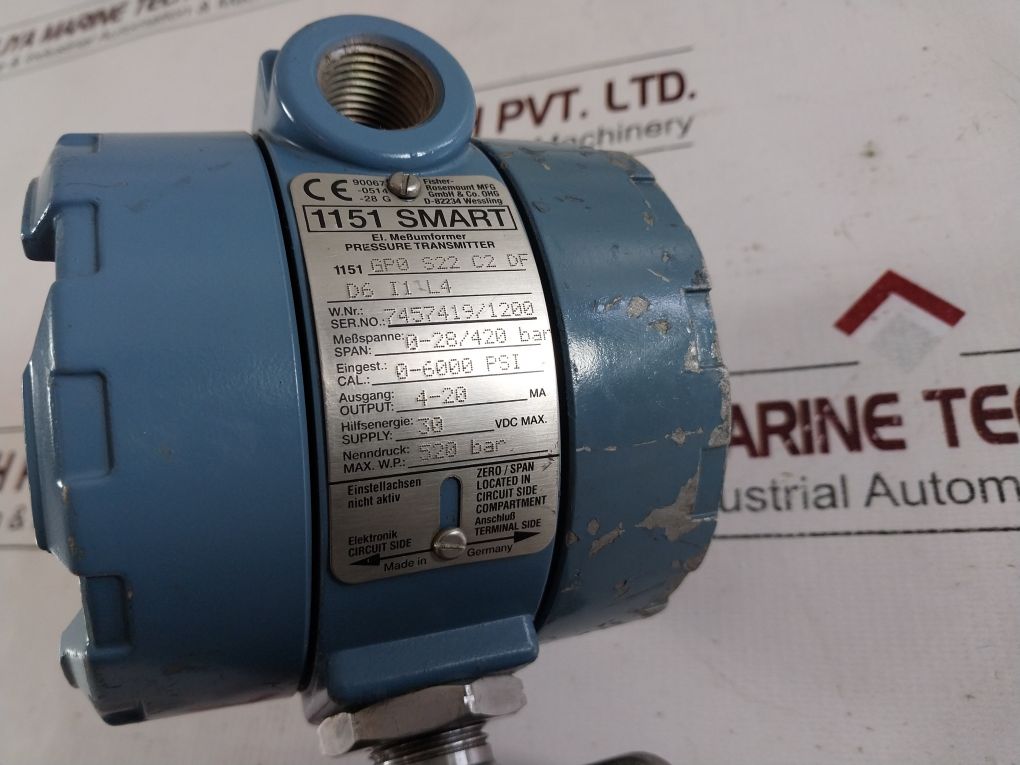 Rosemount R Smart Pressure Transmitter Vdc Aeliya Marine