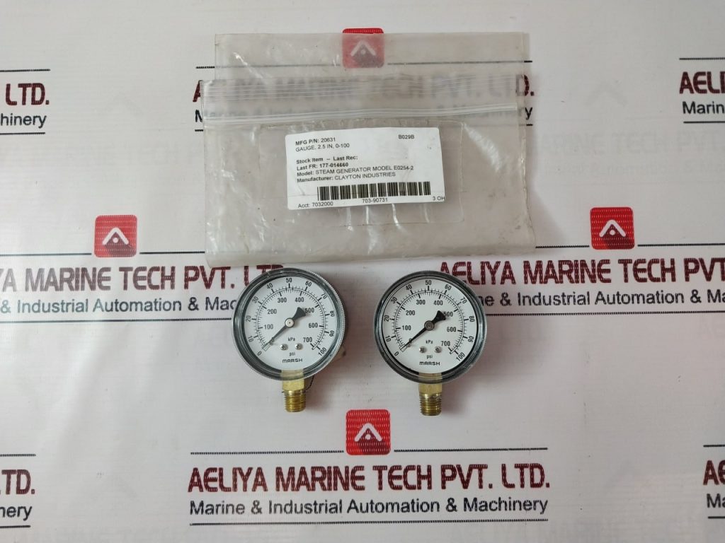 Marsh Clayton Industries Psi Pressure Gauge Aeliya Marine