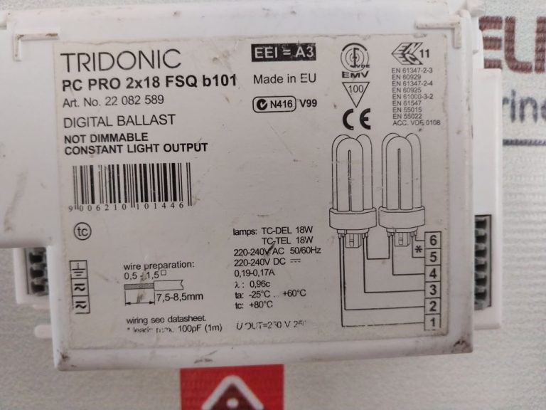 Tridonic Pc Pro 2x18 Fsq B101 Digital Ballast Aeliya Marine