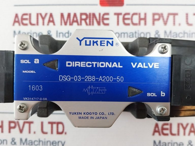 Yuken Dsg 03 2b8 A200 50 Directional Valve Aeliya Marine