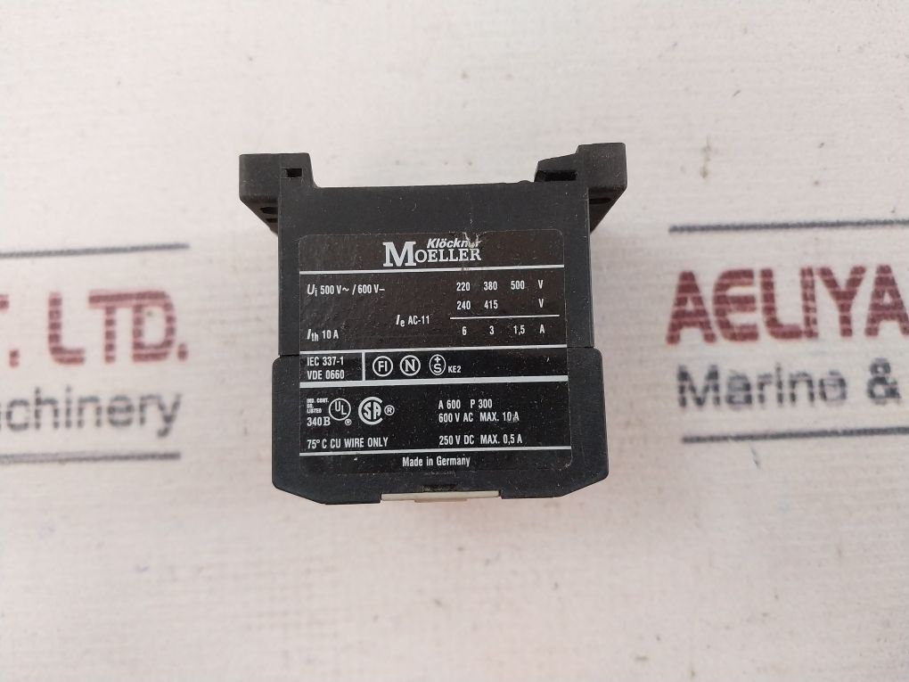 Klockner Moeller Dil Er 40 Contactor Relay Aeliya Marine