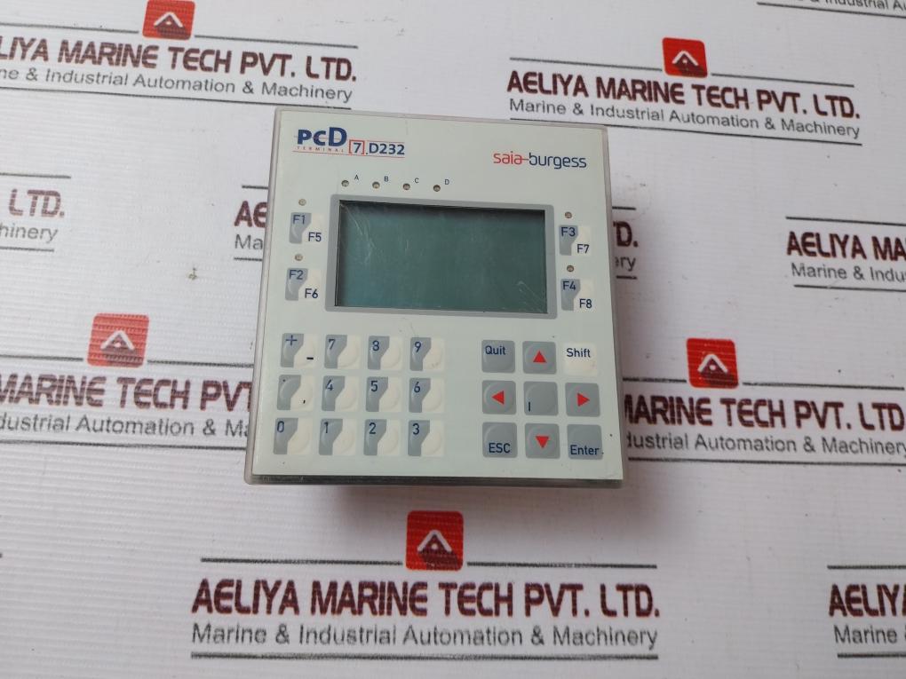 Saia Burgess Pcd7 D232 Terminal With Graphic Display 24vdc Aeliya Marine