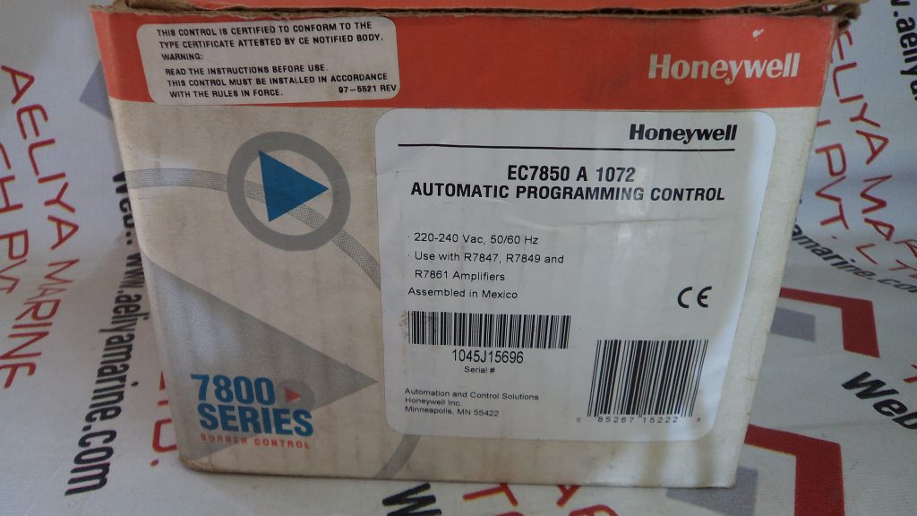 HONEYWELL 7800 SERIES BURNER CONTROL EC7850 A 1072 - Aeliya Marine