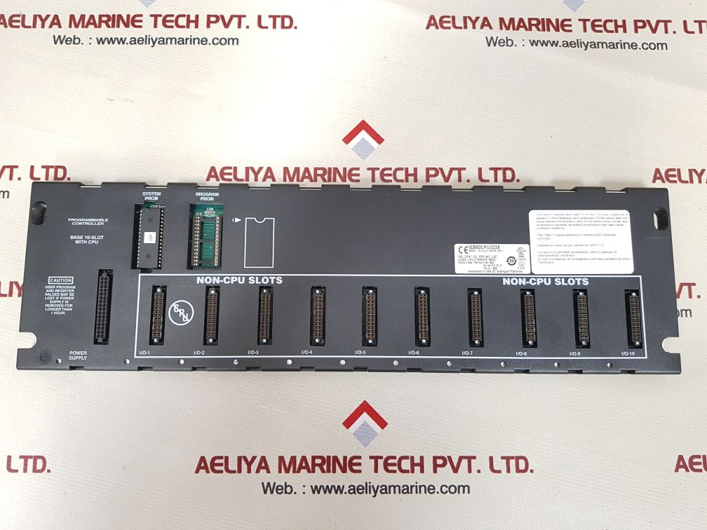 GE INTELLIGENT IC693CPU323X PROGRAMMABLE CONTROLLER BASE 10-SLOT WITH CPU