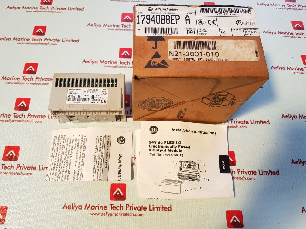 ALLEN-BRADLEY 1794-OB8EP FLEX I/O OUTPUT MODULE SER: A