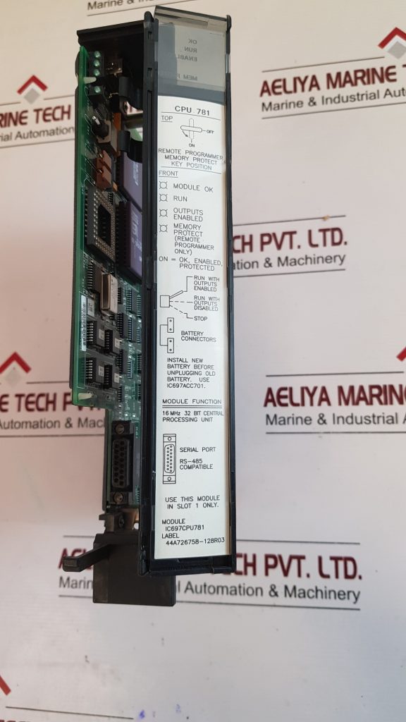 GE FANUC IC697CPU781 CENTRAL PROCESSOR UNIT