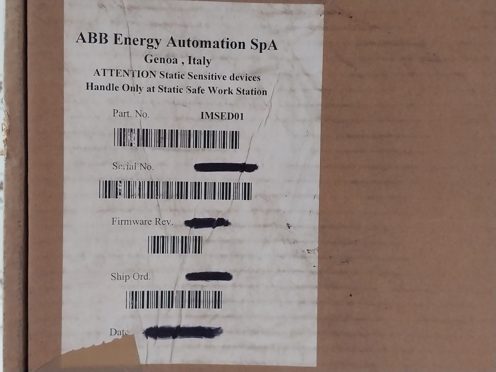 ABB IMSED01 SEQUENCE OF EVENTS DIGITAL INPUTS MODULE