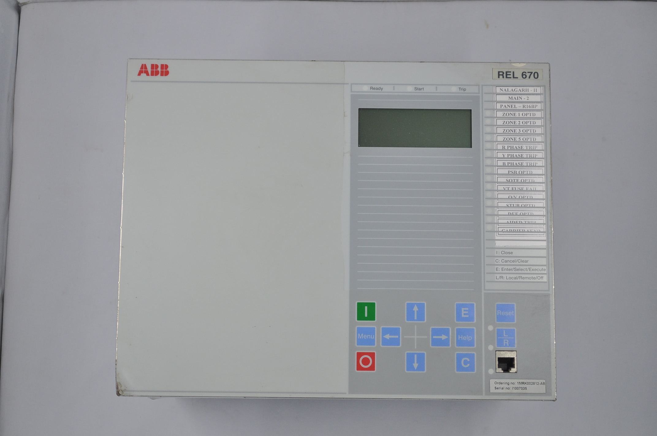 ABB REL670 LINE DISTANCE PROTECTION IED