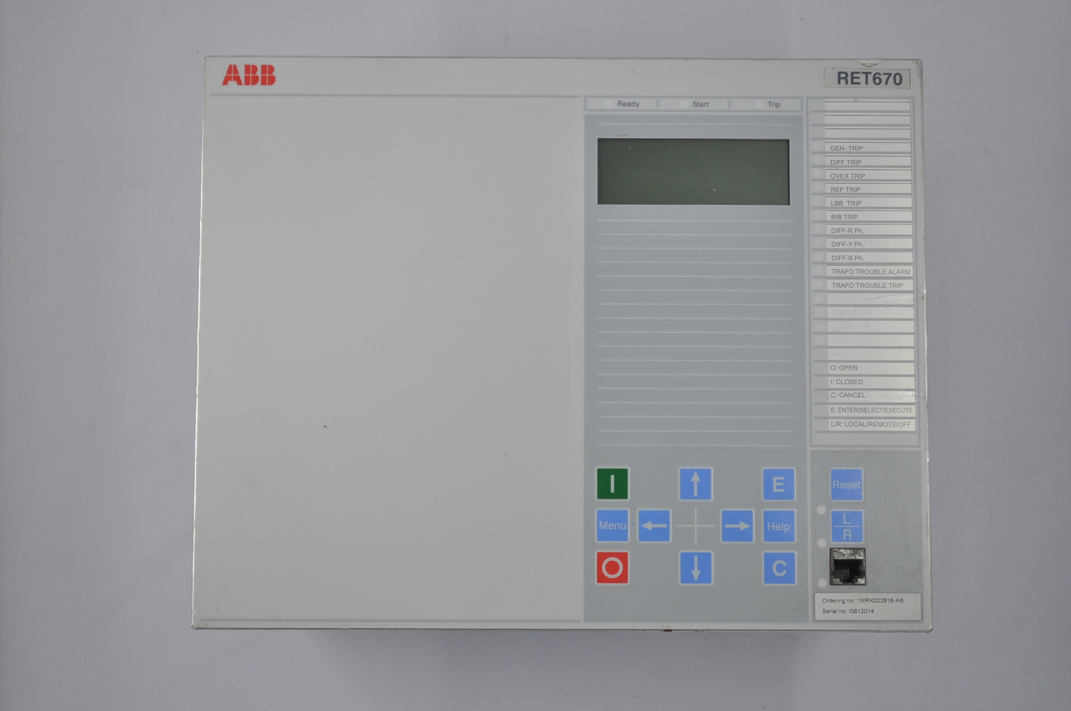 ABB RET670 TRANSFORMER PROTECTION IED