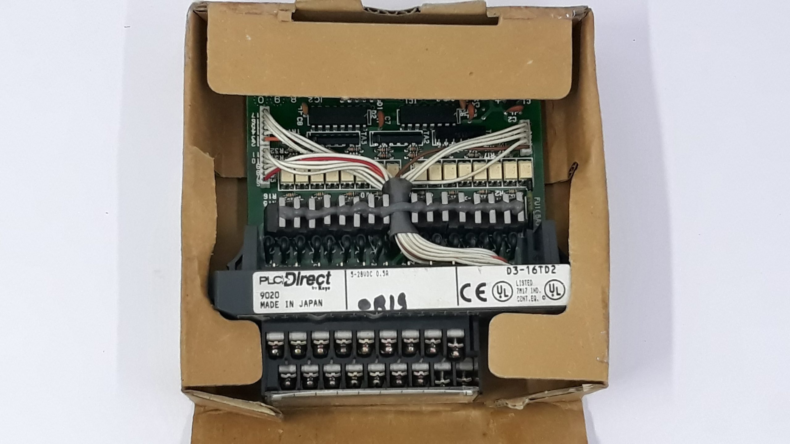 PLC DIRECT D3-16TD2 24VDC OUTPUT MODULE