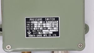 KOBATA BA-2B PRESSURE SWITCH