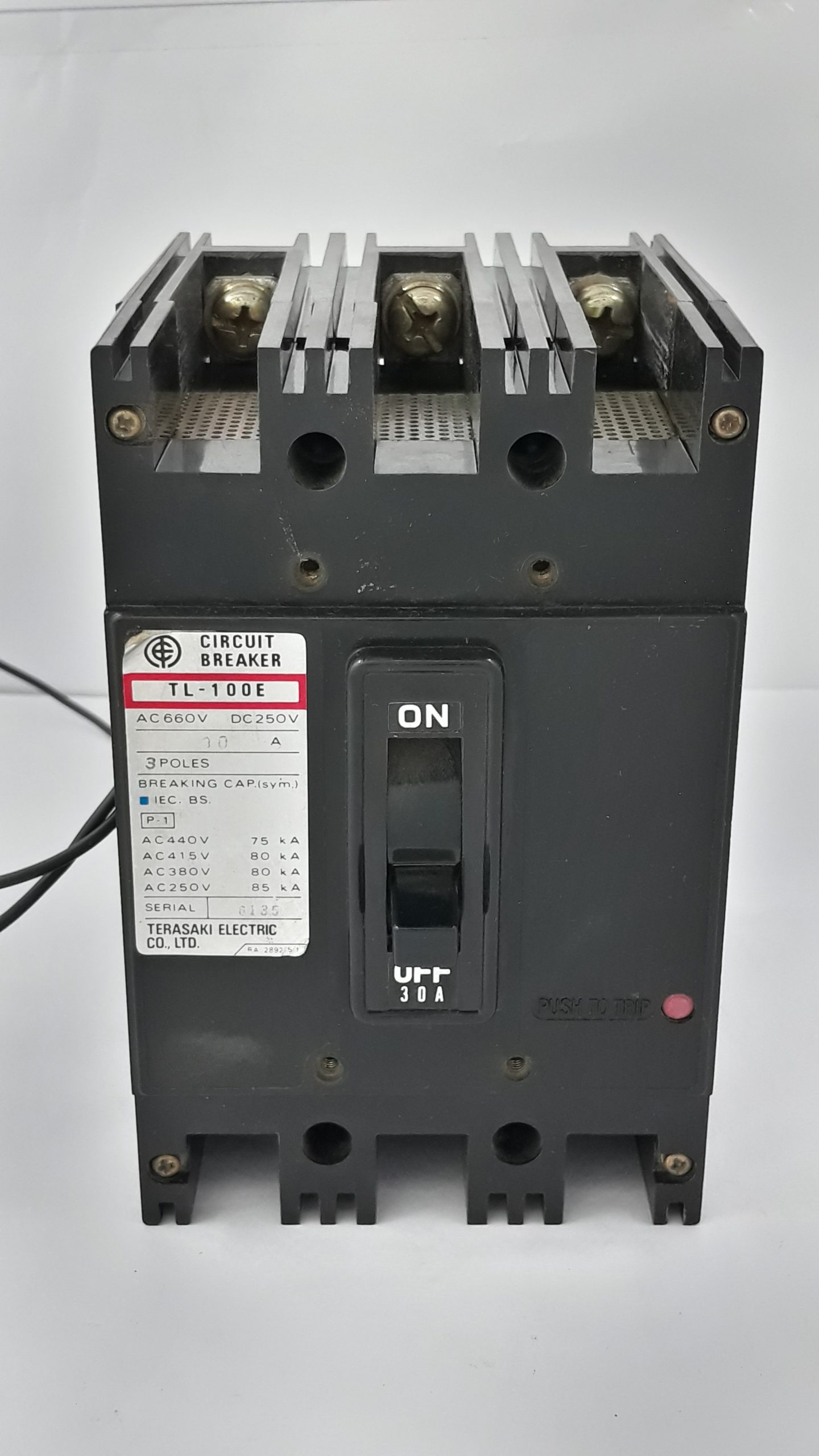 TERASAKI TL-100E CIRCUIT BREAKER