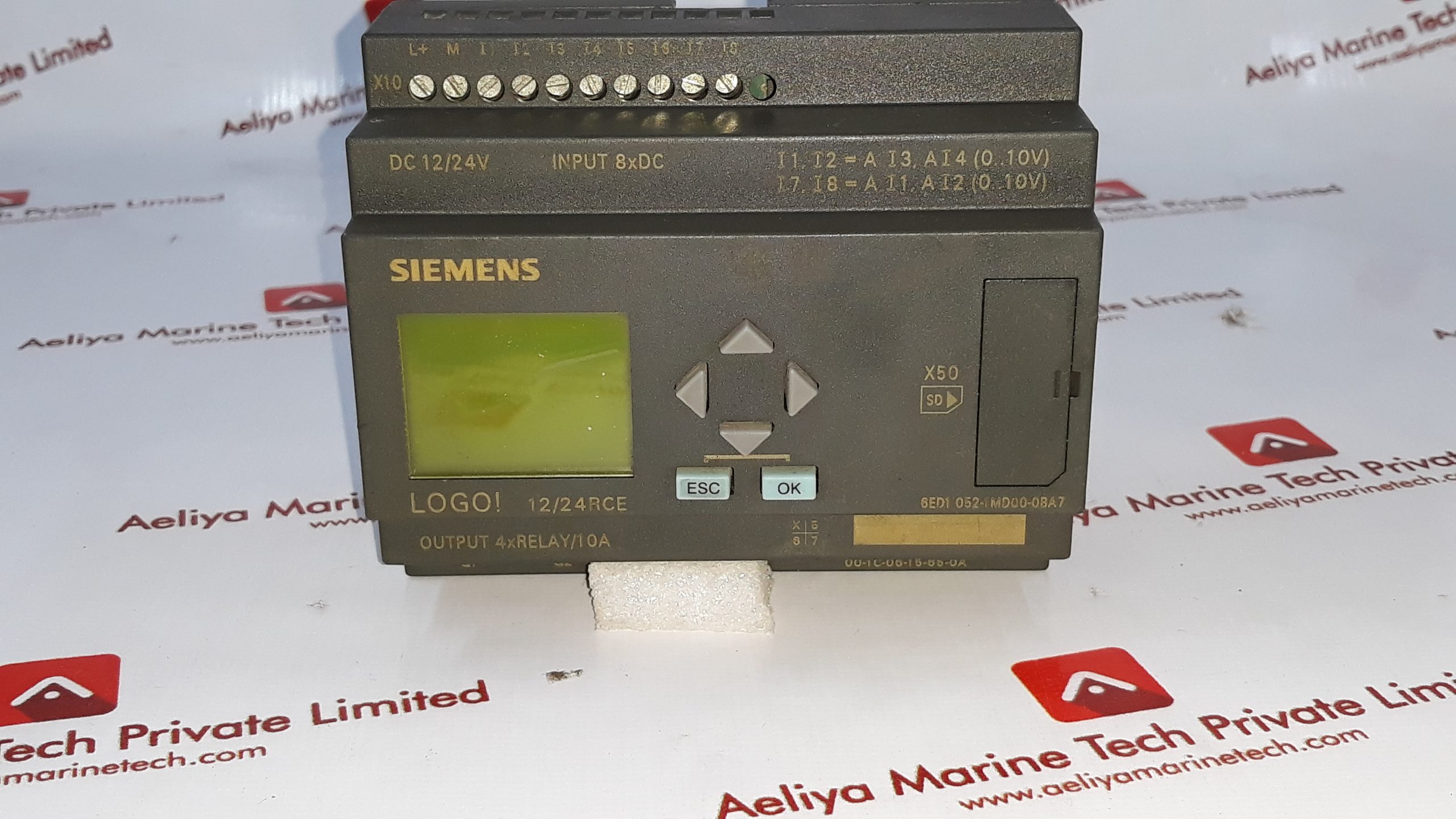 SIEMENS LOGO 12/24RCE 6ED1 052-1 MD00-0BA7 LOGIC MODULE