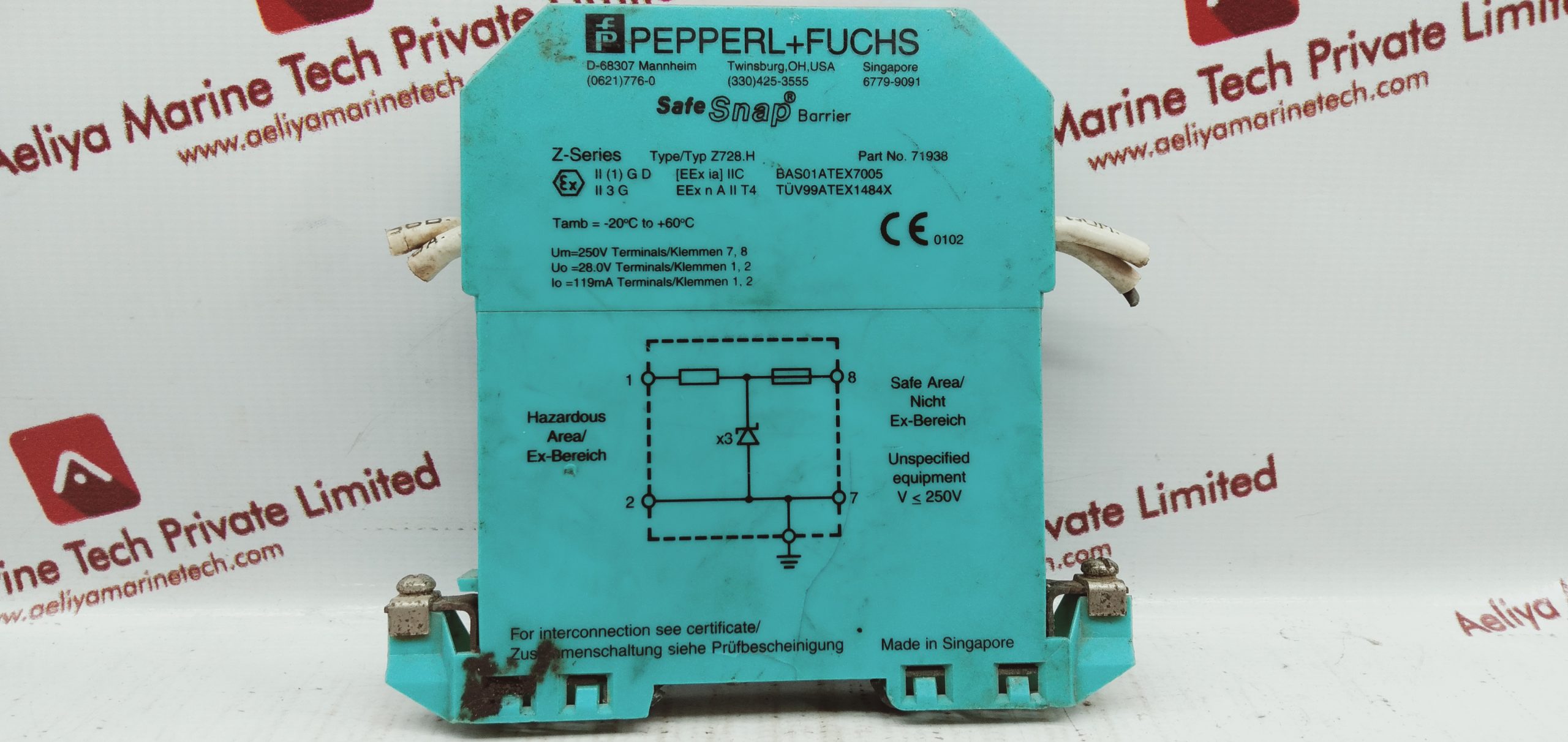 PEPPERL+FUCHS Z728.H Z-SERIES SAFE SNAP BARRIER