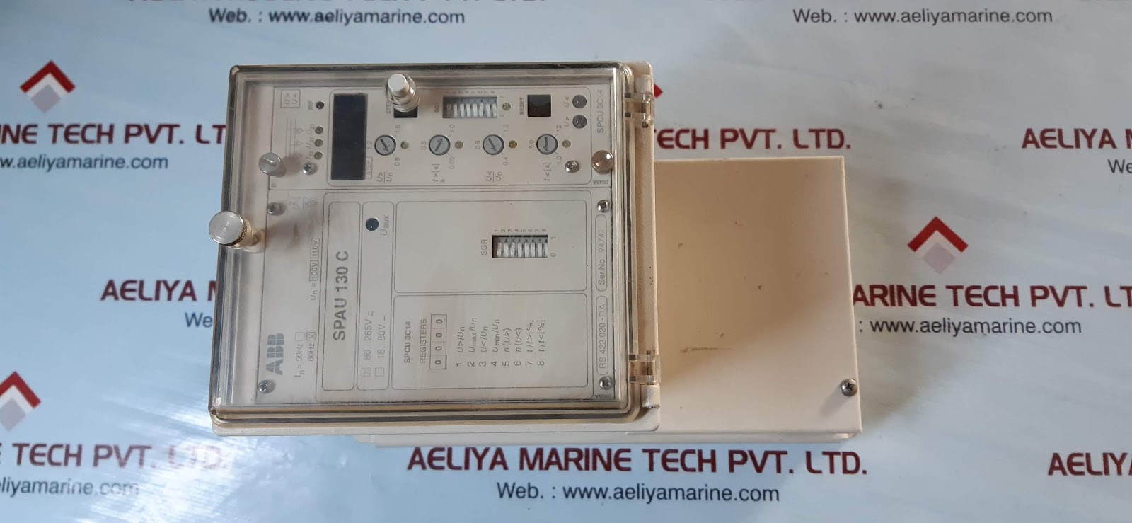 ABB POWER SPAU 130 C THREE PHASE VOLTAGE RELAY