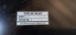 GEC SKE11XX0002B6 TYPE SK RELAY