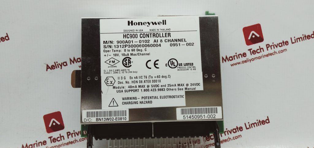 HONEYWELL HC900 CONTROLLER 900A01-0102 AI 8 CHANNEL - Aeliya Marine