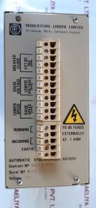 REGULATEURS AS11/01 AUTOMATIC SYNCHRONISER