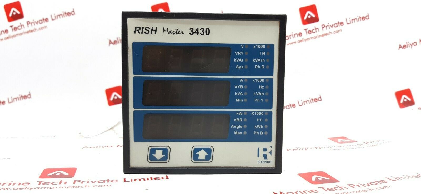 RISH MASTER THREE PHASE MULTI FUNCTION METER YN1M301594-MA-1490 (4)