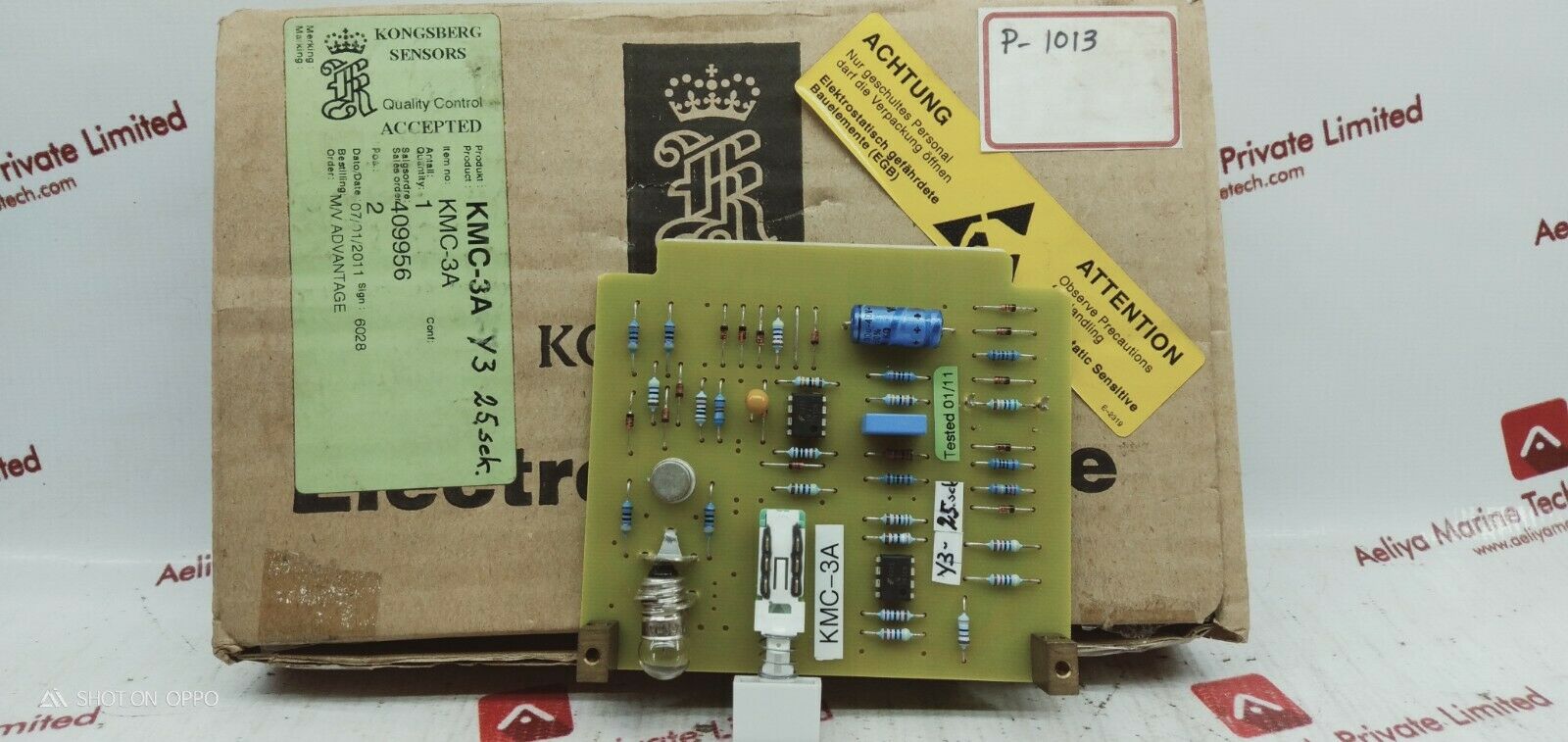 KONGSBERG KMC-3A PCB CARD 7221-236.0002