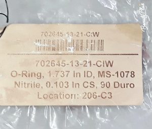 GULF COAST 2-132 N1059-90 O-RING NITRILE 90A