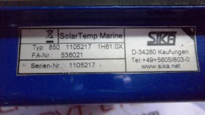 SIKA 850 1105217 1H61 0X SOLAR TEMP MARINE