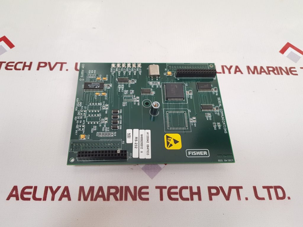 FISHER SERIAL COMMUNICATIONS PCB CARD A135542 0847033