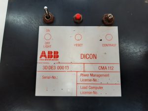 ABB DICON CMA112 DICON 3DDE3 00013 DIESEL CONTROL DISPLAY UNIT