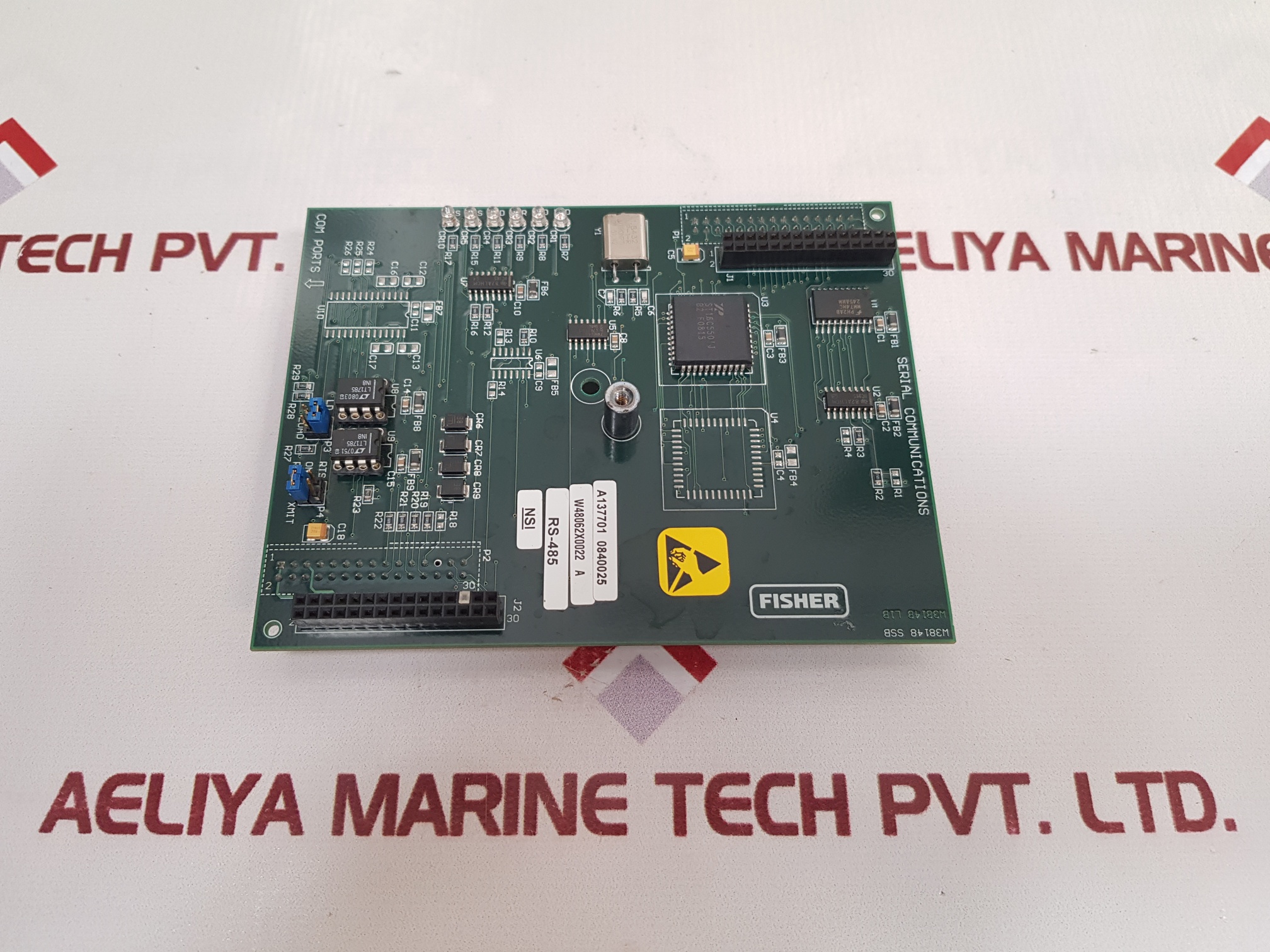 FISHER W38148 SSB PCB CARD RS-485