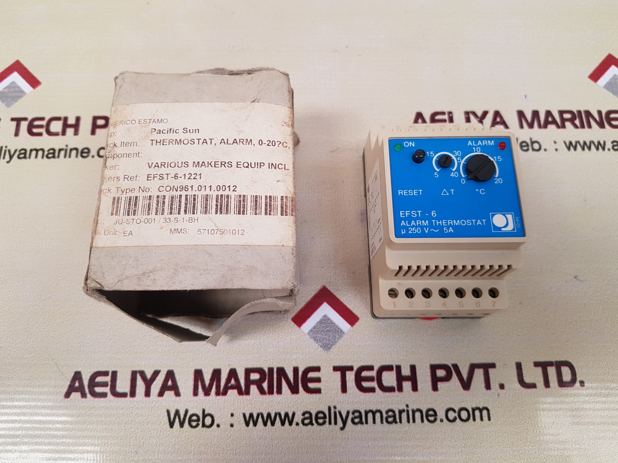 OJ ELECTRONICS EFST-6-1221 ALARM THERMOSTAT