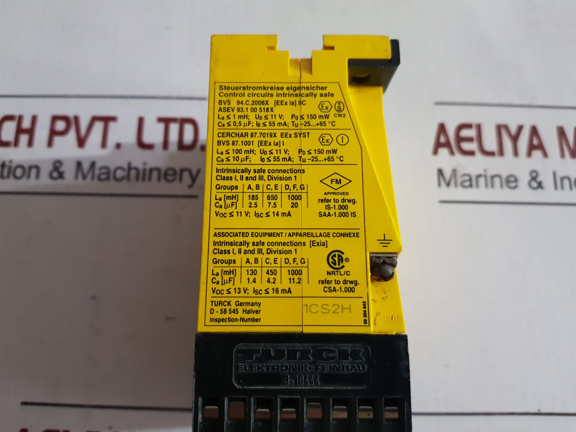 TURCK ELEKTRONIK MS1-22EX0-R MULTI SAFE SWITCHING AMPLIFIER