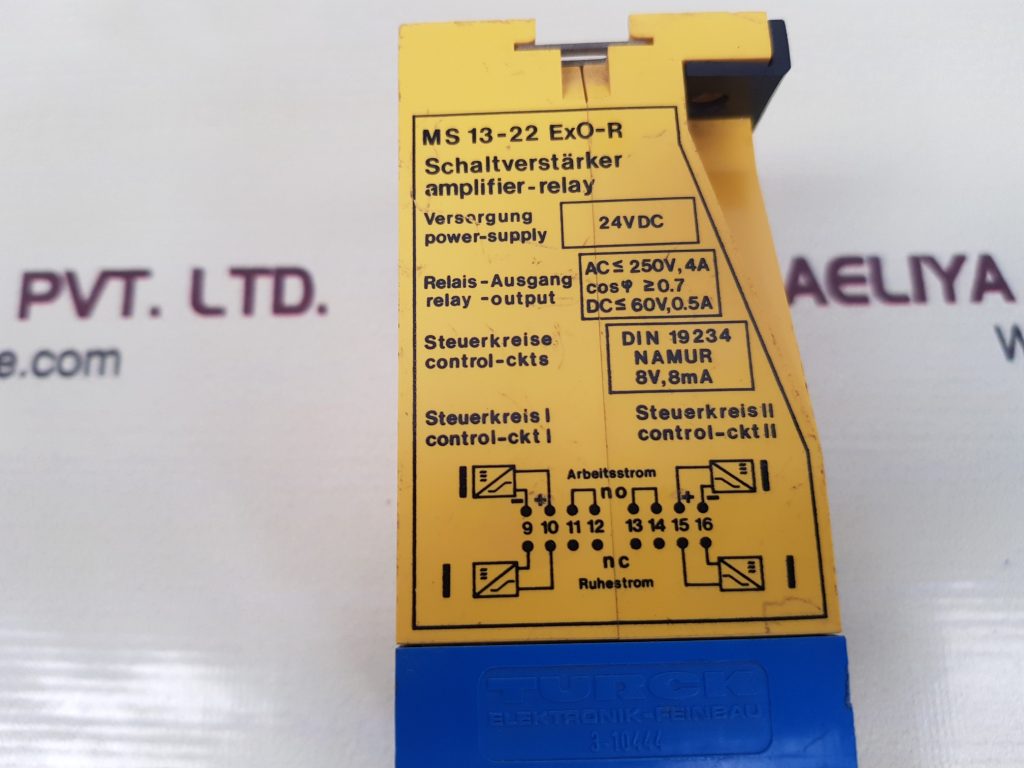 TURCK MS13-22EX0-R MULTI SAFE RELAY AMPLIFIER MS13-22EXO-R