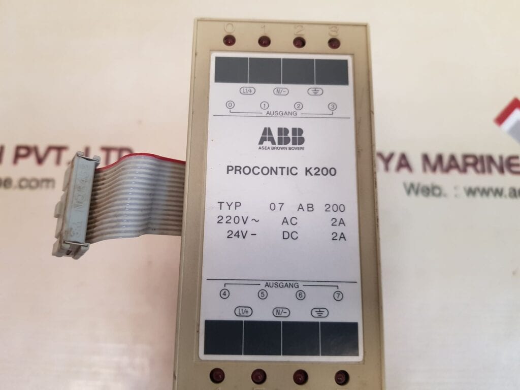 ABB PROCONTIC K200 BINARY OUTPUT MODULE GJV3 0724 13 R1