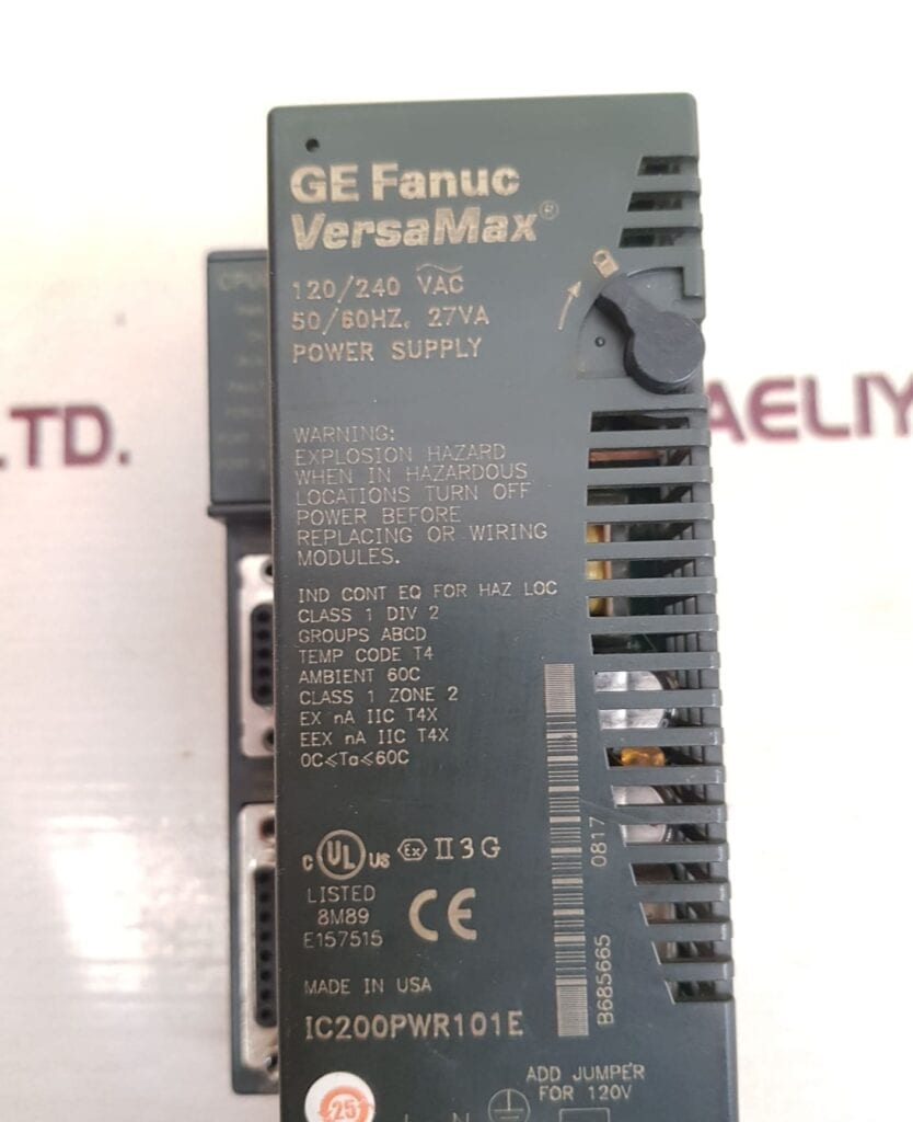 GE FANUC VERSAMAX IC200PWR101E POWER SUPPLY MODULE