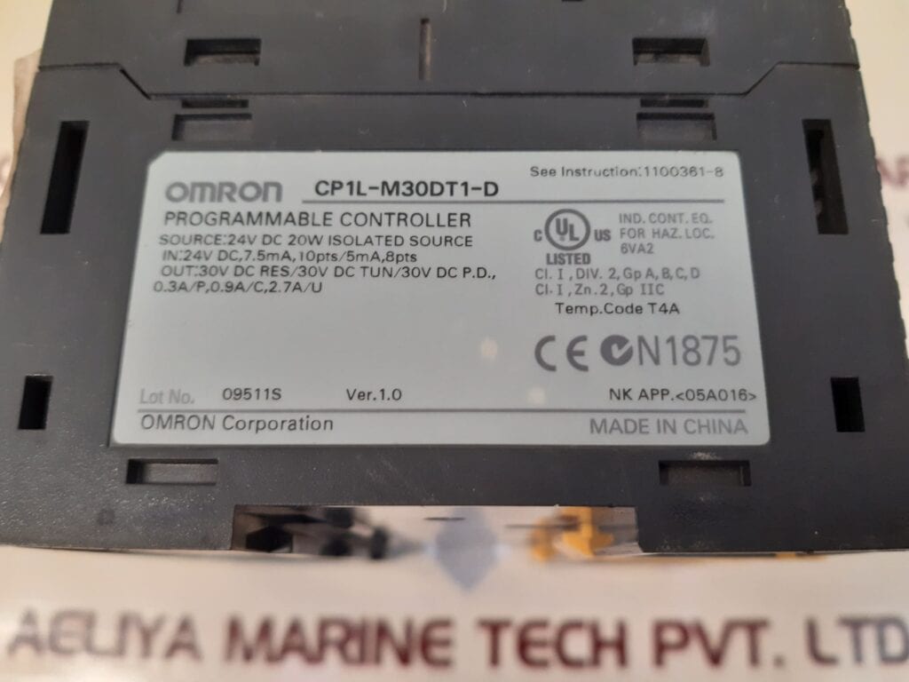 OMRON SYSMAC CP1L-M30DT1-D PROGRAMMABLE CONTROLLER