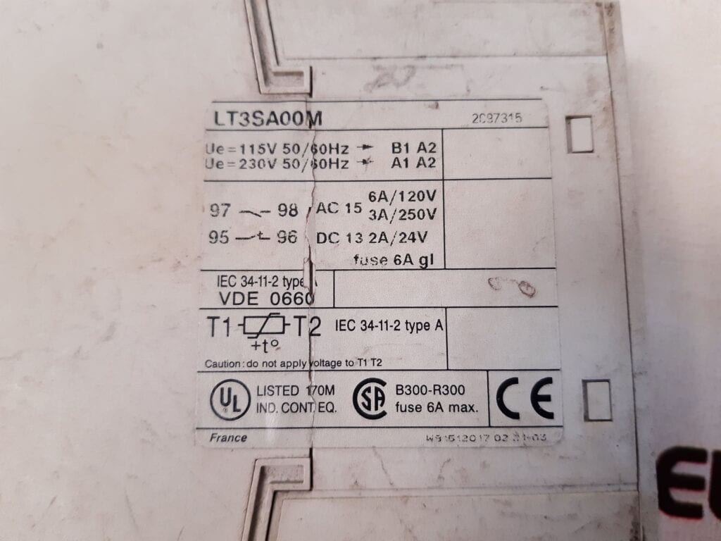 TELEMECANIQUE LT3SA00M THERMISTOR CONTROL UNIT