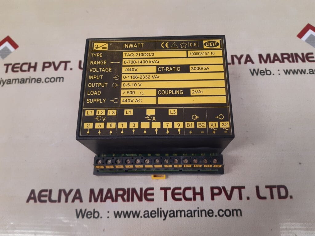 DEIF TAQ-210DG/3 FREQUENCY TRANSDUCER 100008157.10