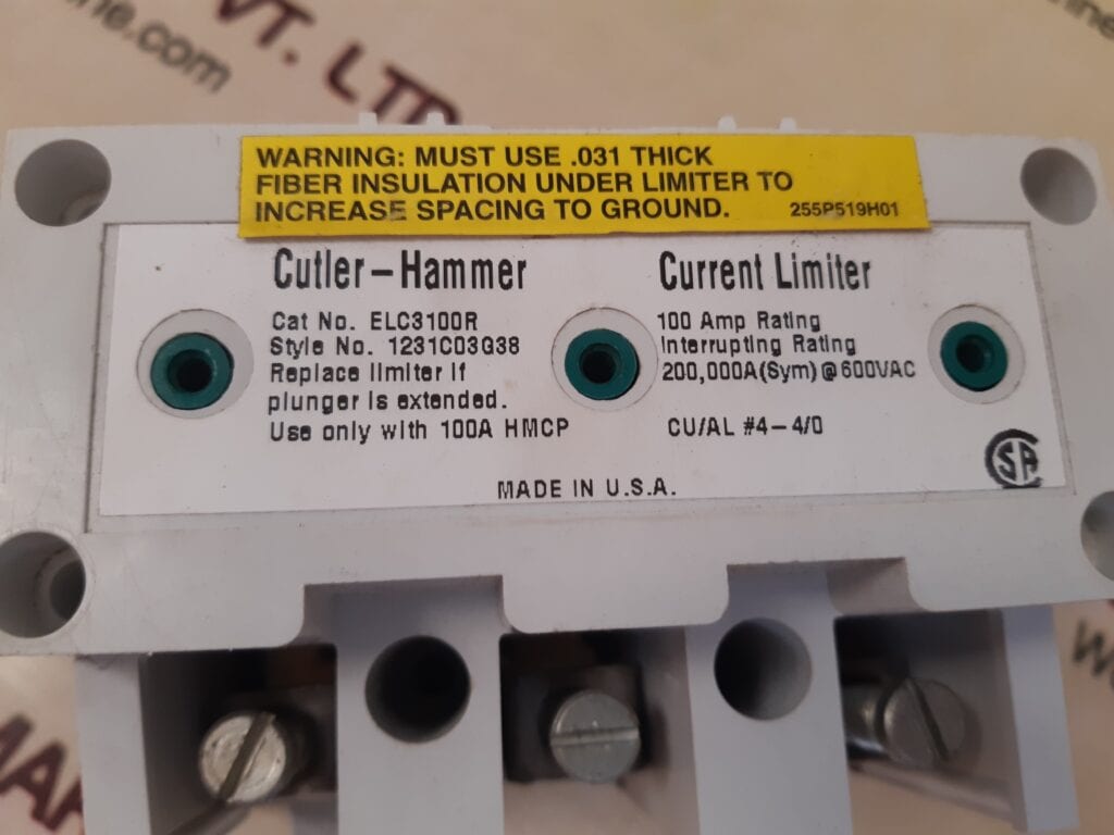 CUTLER-HAMMER/EATON ELC3100R CURRENT LIMITER