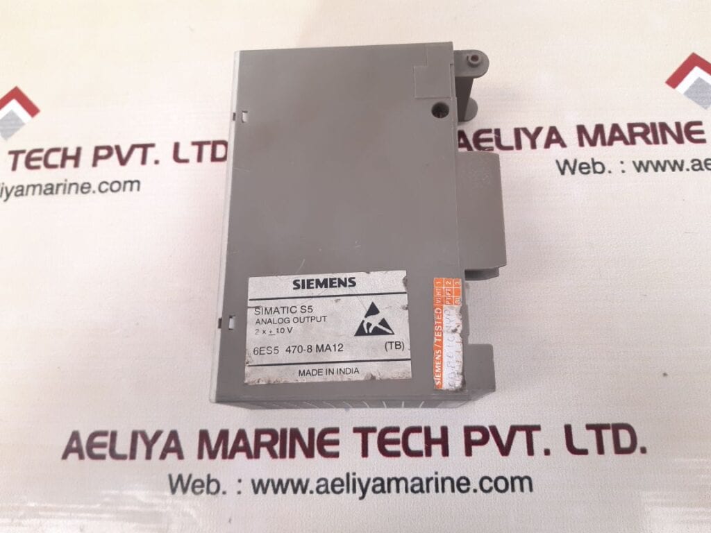 SIEMENS SIMATIC S5 6ES5 470-8MA12 ANALOG OUTPUT MODULE