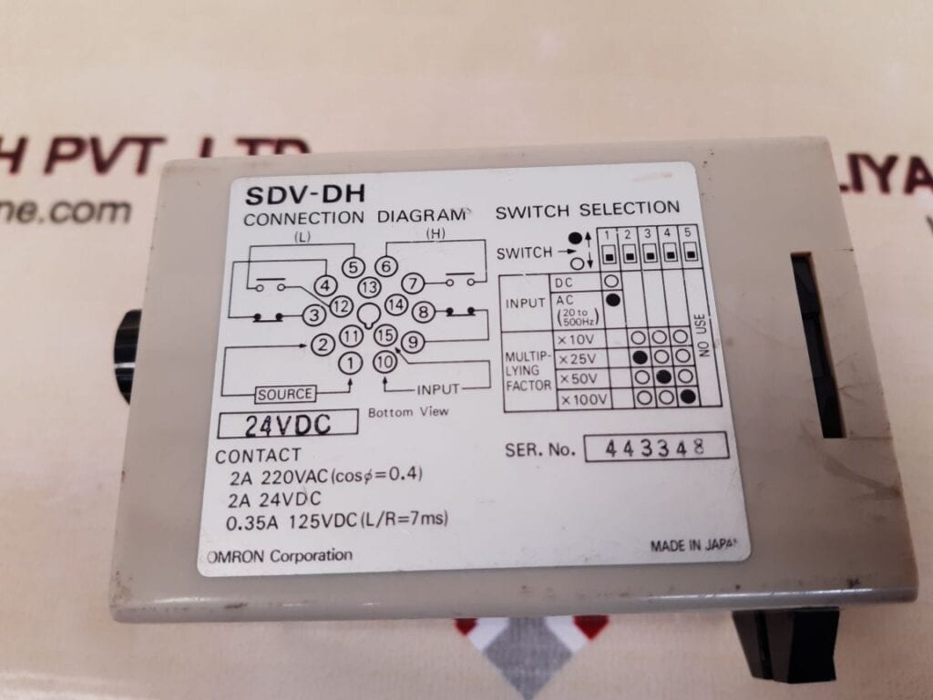 OMRON SDV-DH2 VOLTAGE SENSOR