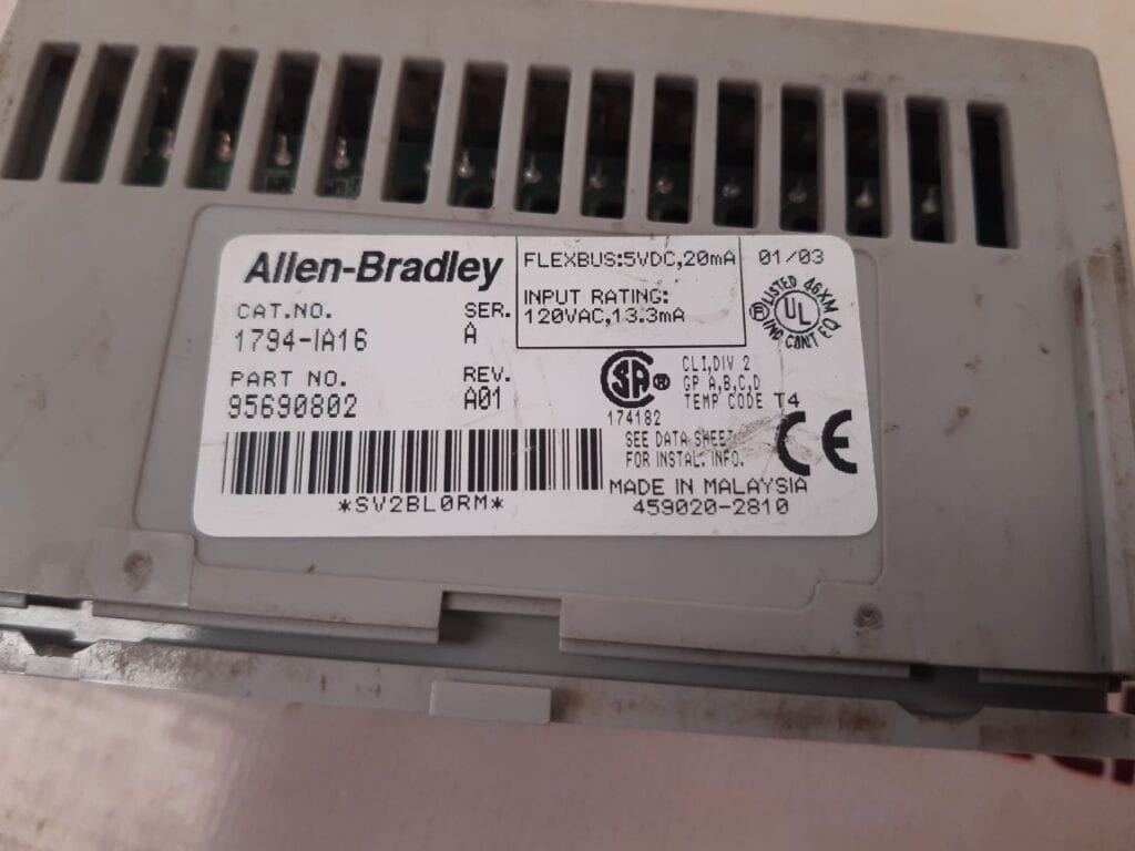 ALLEN-BRADLEY 95690802 FLEX I/O MODULE 1794-IA16