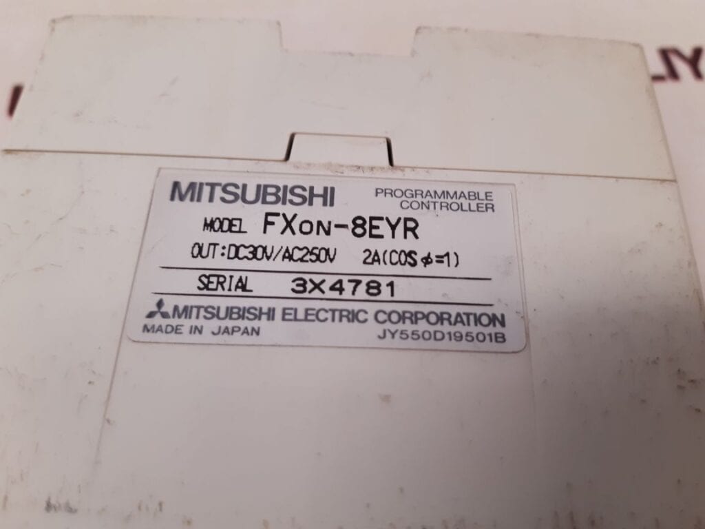 MITSUBISHI FX0N-8EYR PROGRAMMABLE CONTROLLER