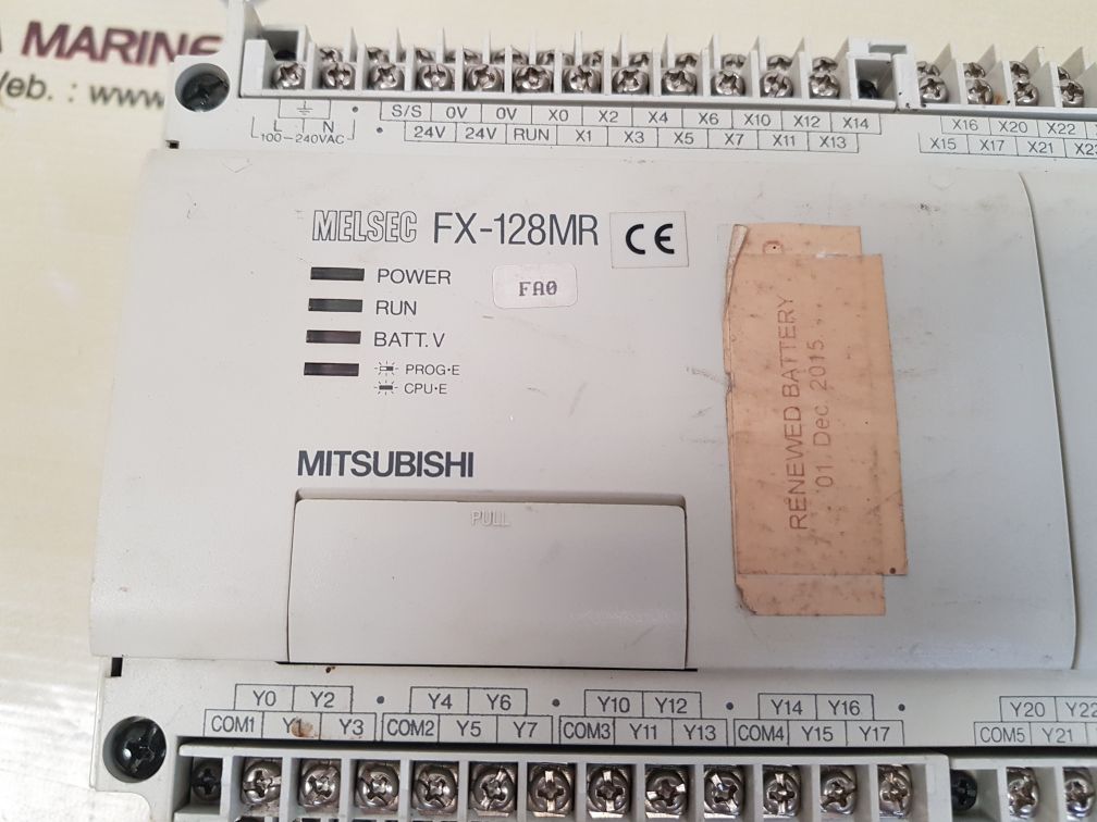 MITSUBISHI MELSEC FX-128MR-ES PROGRAMMABLE CONTROLLER JY550D18601B