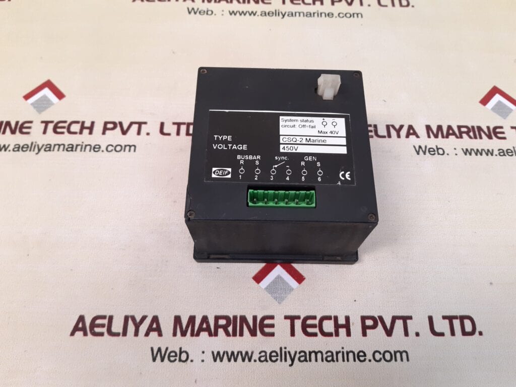 DEIF CSQ-2 MARINE SYNCHROSCOPE RELAY 450V