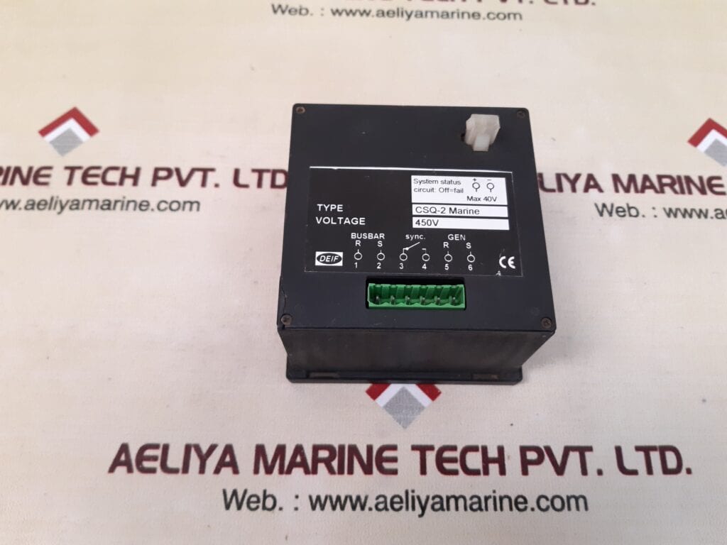 DEIF CSQ-2 MARINE SYNCHROSCOPE RELAY 450V