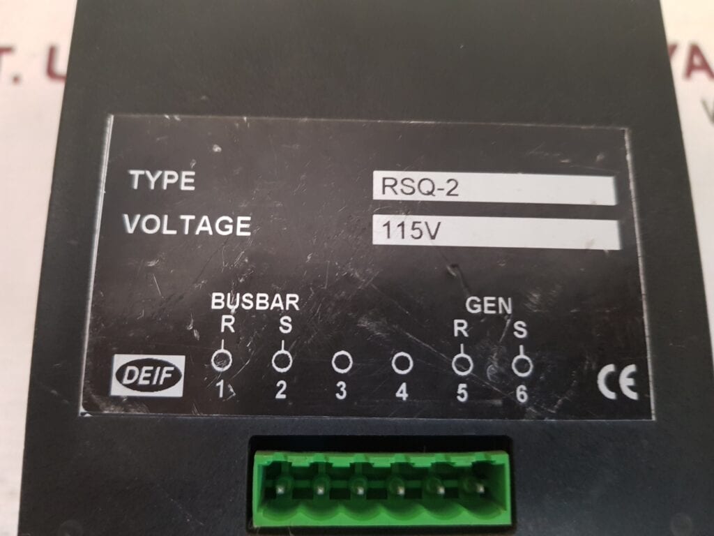 DEIF RSQ-2 SYNCHROSCOPE 115V