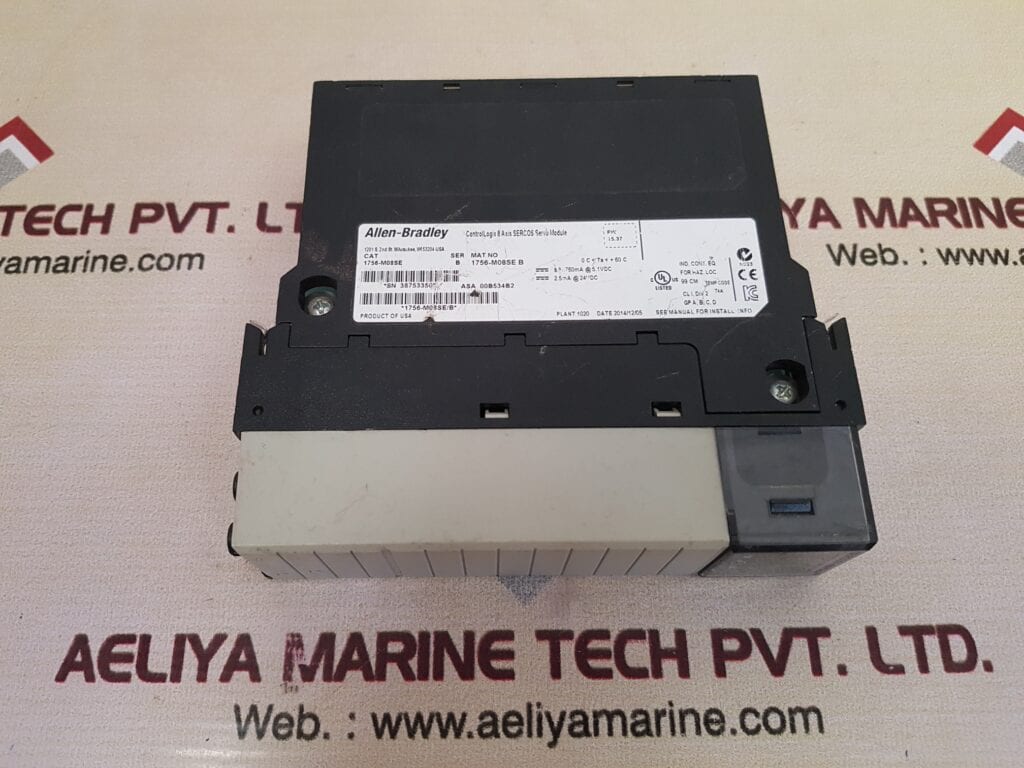 ALLEN-BRADLEY 1756-M08SE CONTROLLOGIX 8 AXIS SERCOS SERVO MODULE SER.B