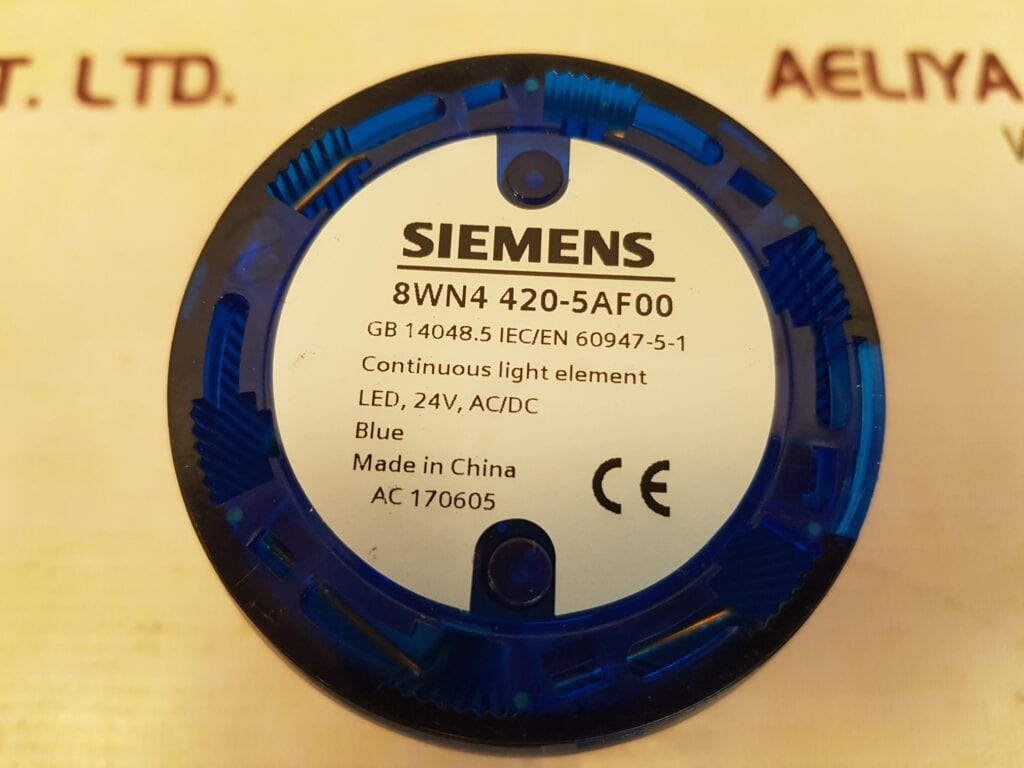 SIEMENS 8WN4 420-5AF00 SIGNAL COLUMNS BLUE LIGHT ELEMENT