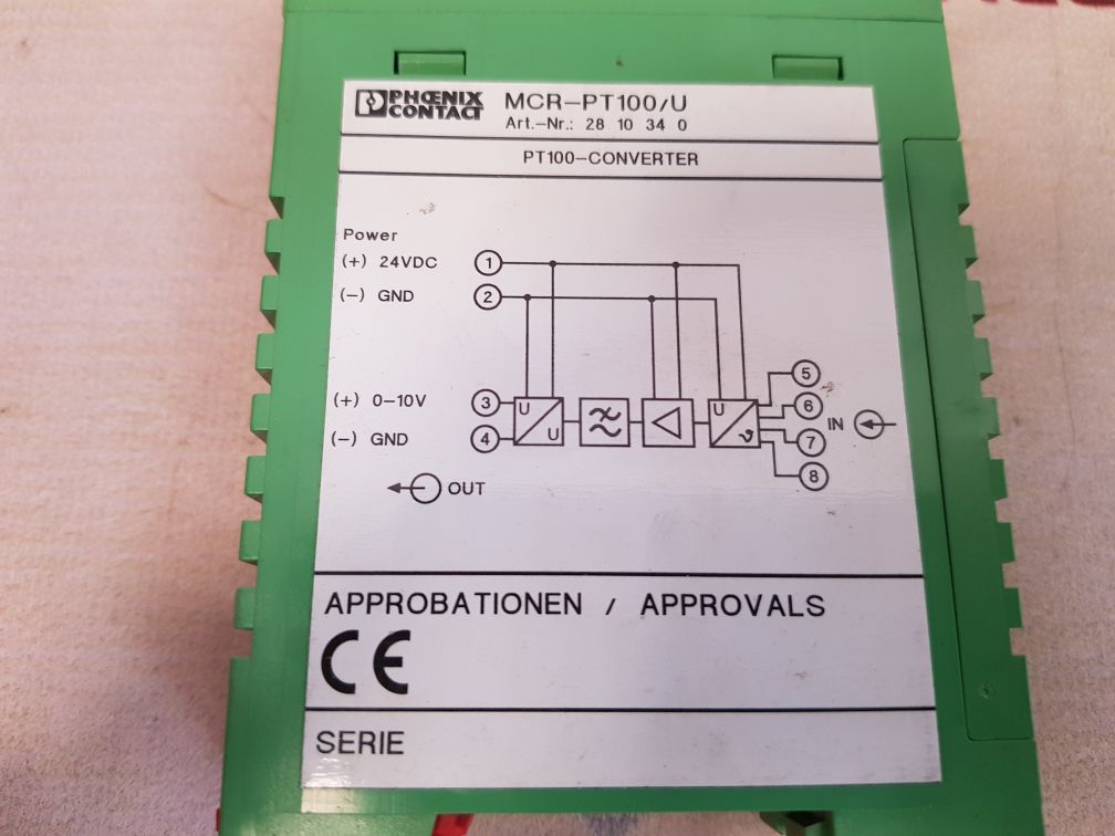 PHOENIX CONTACT MCR-PT100/U CONVERTER