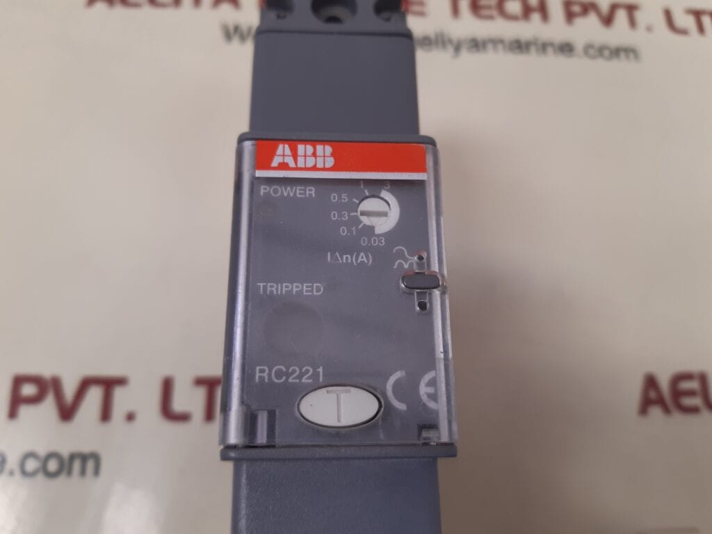ABB RC221 RESIDUAL CURRENT RELEASE